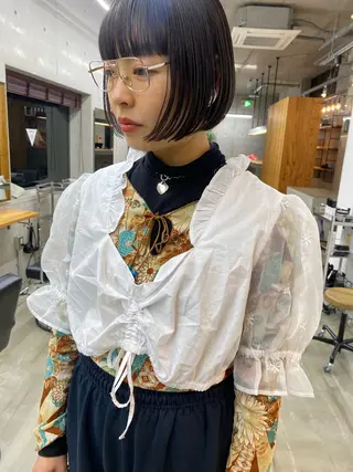 ショート カラー ヘアアレンジ son hair HIROEのヘアスタイル