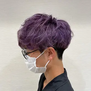 ショート カラー メンズ 【メンズ縮毛矯正】 田中秀斗のヘアスタイル