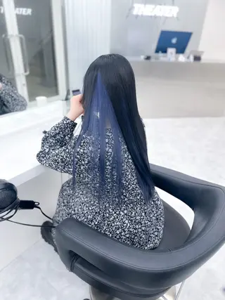 ロング カラー ウルフ&レイヤー特化 まとまる美髪矯正のヘアスタイル