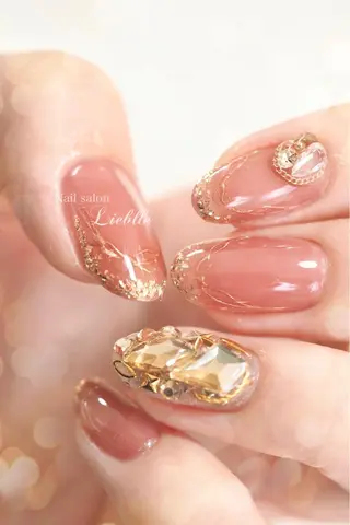 ロング パーマ ネイル Nail salon Lieblleのネイルデザイン