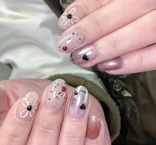 ネイル By moonネイル 🌷ワンホン/韓国風のネイルデザイン