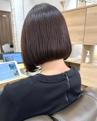 ショート カラー パーマ 銀座No.1髪質改善 縮毛矯正/本木のヘアスタイル