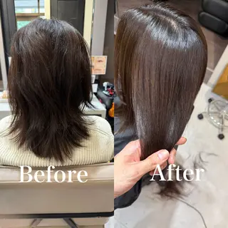 セミロング ⭐️縮毛矯正特化 小松邦彦⭐️のヘアスタイル