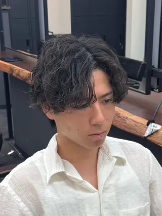 パーマ メンズ 柏メンズカットパーマ NO.1タイチのヘアスタイル
