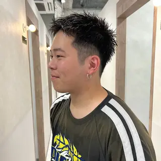 メンズ スパイキーショート 平出天翔のヘアスタイル