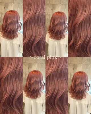 ミディアム 透明感ハイトーン カラー🦋🌧希咲のヘアスタイル