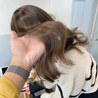 ミディアム カラー ブリーチなしカラー/ 髪質改善/寺門束のヘアスタイル