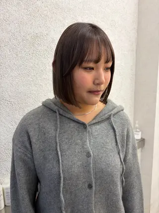 ショート リン🔔ボブ cut 柔らかベージュ🤎のヘアスタイル