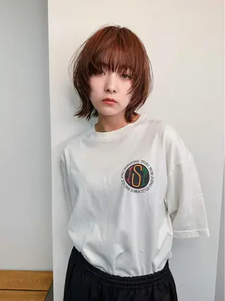 ショート カラー メンズカット メンズパーマのヘアスタイル