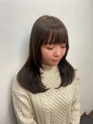 セミロング Harukaレイヤー /ハッシュカット♡のヘアスタイル
