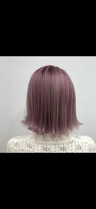 ミディアム カラー パーマ ヘアアレンジ ネイル マツエク・マツパ アイブロウ カラー特化サロン大阪 ルービック江坂/新城のヘアスタイル