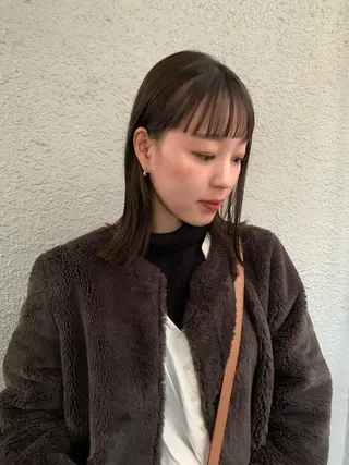 ミディアム 柔らかいカラー🎀 rinaのヘアスタイル