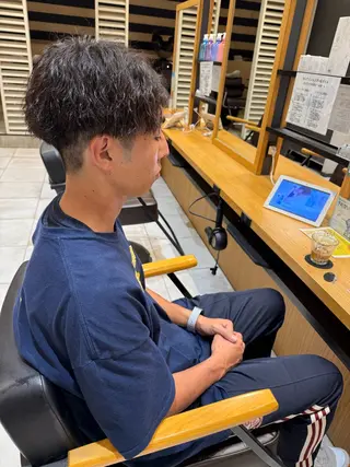 ショート パーマ メンズ カラー特化美容師🩷 マインのヘアスタイル