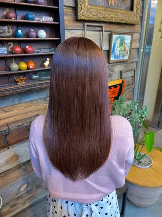 ロング カラー 川崎 かなでのヘアスタイル