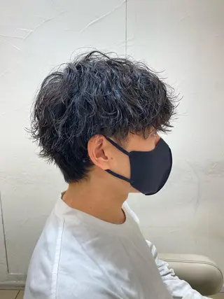 ショート パーマ メンズ メンズ特化型美容師 栗山勇人のヘアスタイル