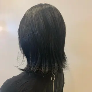 セミロング カラー ヘアアレンジ 個性を活かす/ harunaのヘアスタイル