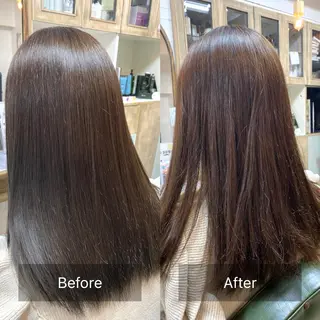 セミロング 髪質改善✨ 角谷　勇のヘアスタイル