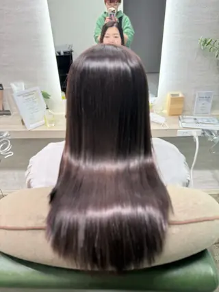 ロング カラー 縮毛矯正/ /関内/あべももこのヘアスタイル