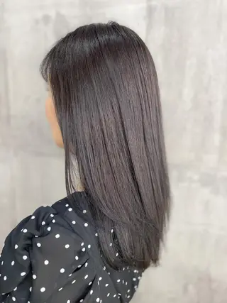 セミロング カラー 【透明感、艶髪】西村 有司のヘアスタイル