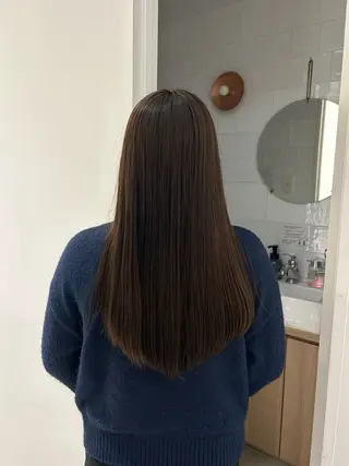ロング カラー Nanami🧸🤍 ワンカラーモデル募集のヘアスタイル