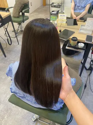 セミロング 🪞艶カラー/ボブ/ 矯正/高橋亜実🪞のヘアスタイル