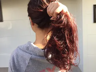 セミロング カラー 髪質改善 の達人/杉原碧仁のヘアスタイル