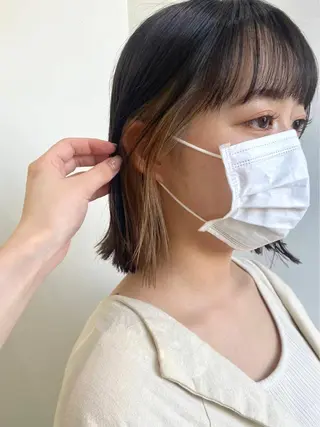 ミディアム カラー ヒラノホナミ 🫧透ける艶髪🫧のヘアスタイル