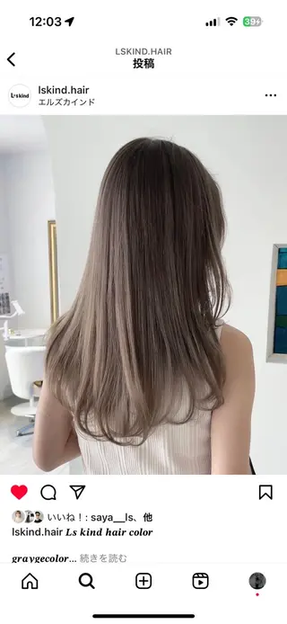 カラー 美覚L𓃠 femme🪽のヘアスタイル