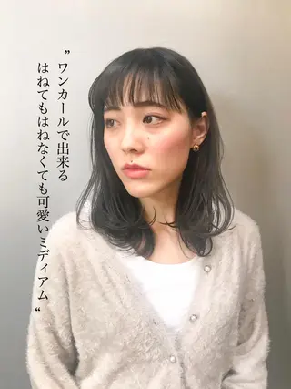 ミディアム カラー 苅北 泰輔のヘアスタイル