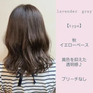 セミロング カラー 常世田 ゆうきのヘアスタイル
