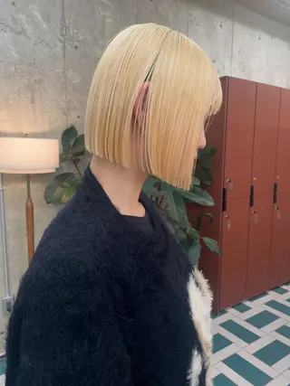ショート RIN🎀レイヤー/ ボブ/オリーブカラーのヘアスタイル