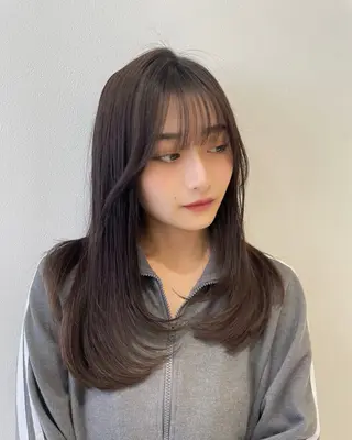 ロング 映える顔まわり/前髪 特化 💗 ユキマのヘアスタイル