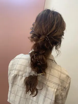 ロング ヘアアレンジ pep natsumiのヘアスタイル