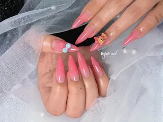 ロング 長さ出し専門 nynaのネイルデザイン