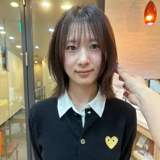 ミディアム 似合わせボブカット/ 髪質改善/細川実知香のヘアスタイル