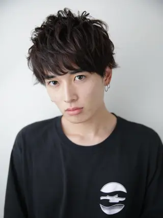 パーマ メンズ レイヤーカット✂️ 横浜No1♡下鳥翔子のヘアスタイル