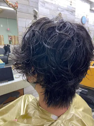 パーマ メンズ 大坪 拓斗のヘアスタイル