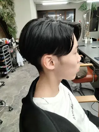 ショート パーマ メンズ nico麻生　長谷川 裕月のヘアスタイル