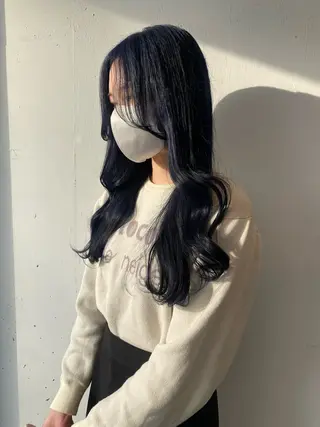 ロング カラー 韓国ヘア特化 💟 ララア 💟のヘアスタイル
