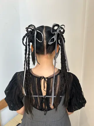 ロング カラー ヘアアレンジ yuka .のヘアスタイル
