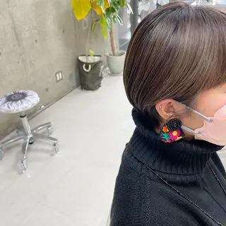 ショート カラー 坂本 沙也加のヘアスタイル