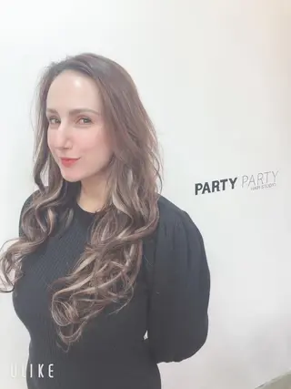 ミディアム プルエクステ/潤艶 最強矯正/西野入のヘアスタイル