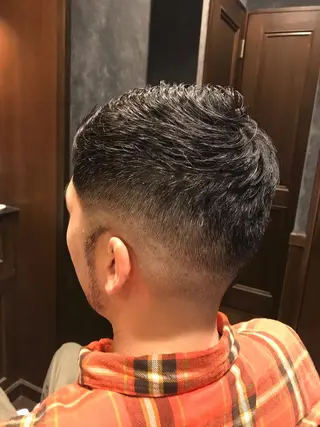 ショート プレミアムバーバー 表参道のヘアスタイル