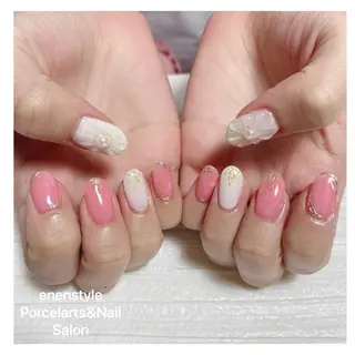 ミディアム ネイル 👑enen style👑のネイルデザイン