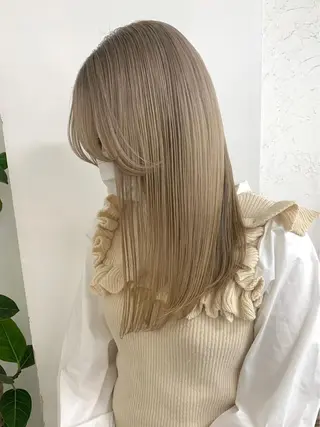 ロング カラー メンズブリーチカラー ❤︎hirokoのヘアスタイル