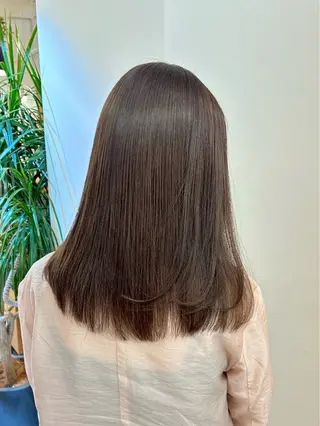 セミロング カラー verite所属・🎀仙台/艶カラー /暖色/ありさ🎀のヘアスタイル