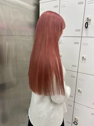 ロング カラー 💖似合わせカラー レイヤー💖縮毛矯正のヘアスタイル