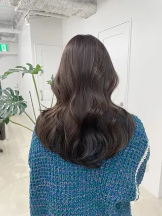 ロング 新宿/韓国ヘア/ 髪質改善ストレートのヘアスタイル