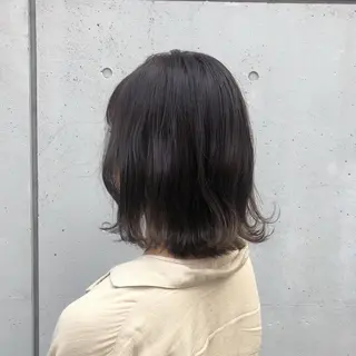 ミディアム カラー ヘアアレンジ 酸性縮毛矯正🧴韓国 レイヤー/髪質改善のヘアスタイル