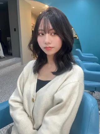 ミディアム 上谷 圭輝のヘアスタイル